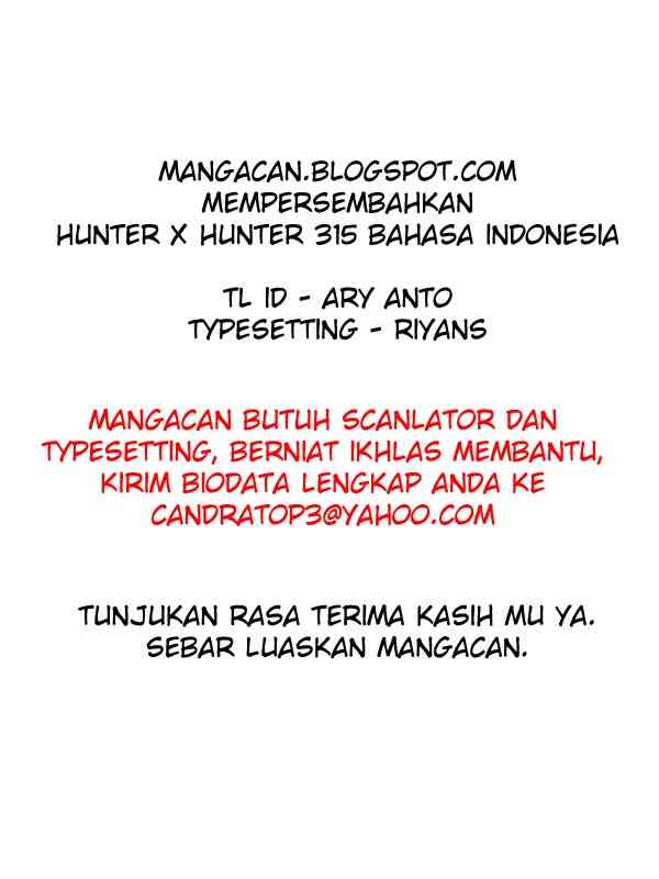 Hunter x Hunter Chapter 315 Bahasa Indonesia