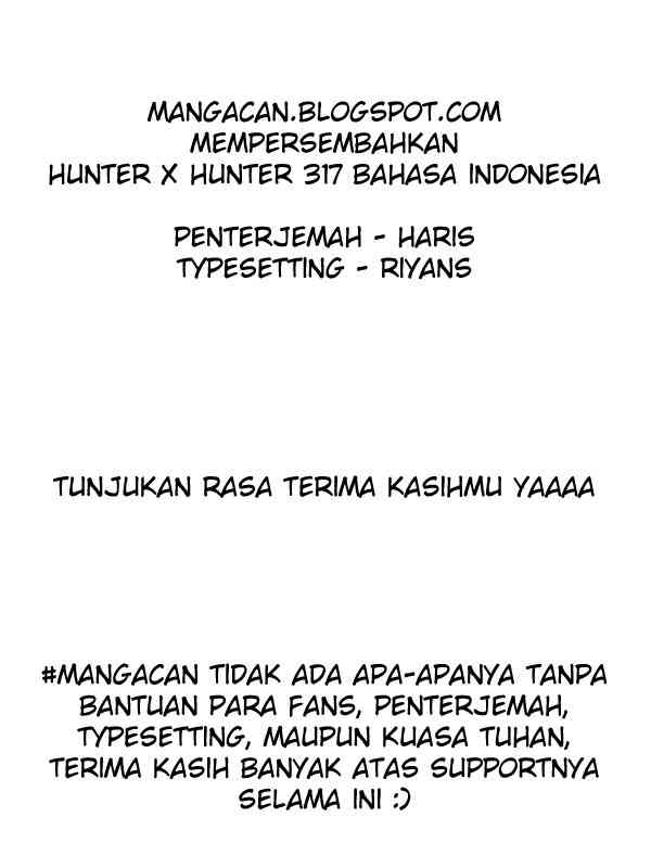 Hunter x Hunter Chapter 317 Bahasa Indonesia