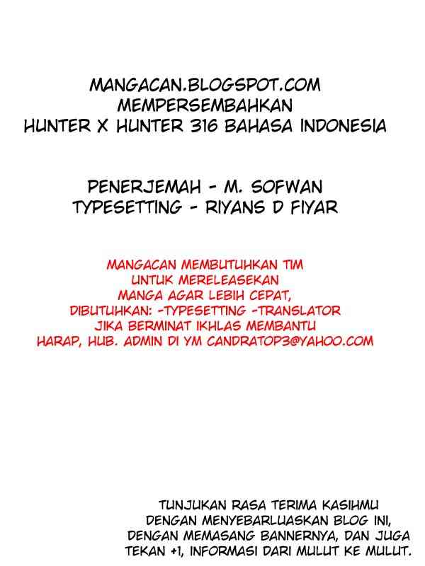 Hunter x Hunter Chapter 316 Bahasa Indonesia