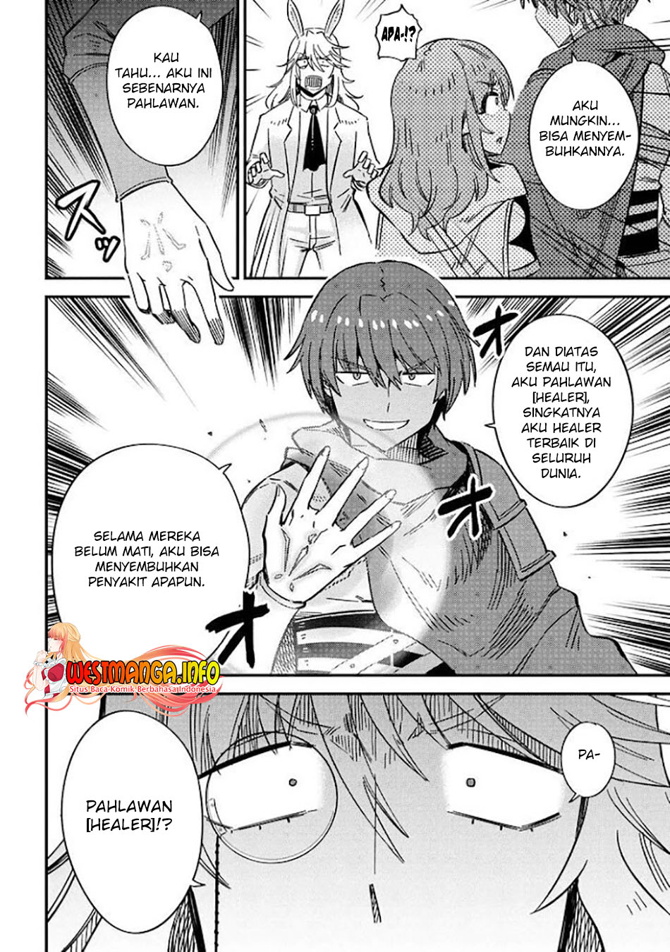 Kaifuku Jutsushi Yarinaoshi: Sokushi Mahou to Skill Copy no Chouetsu Heal Chapter 42.1 Bahasa Indonesia