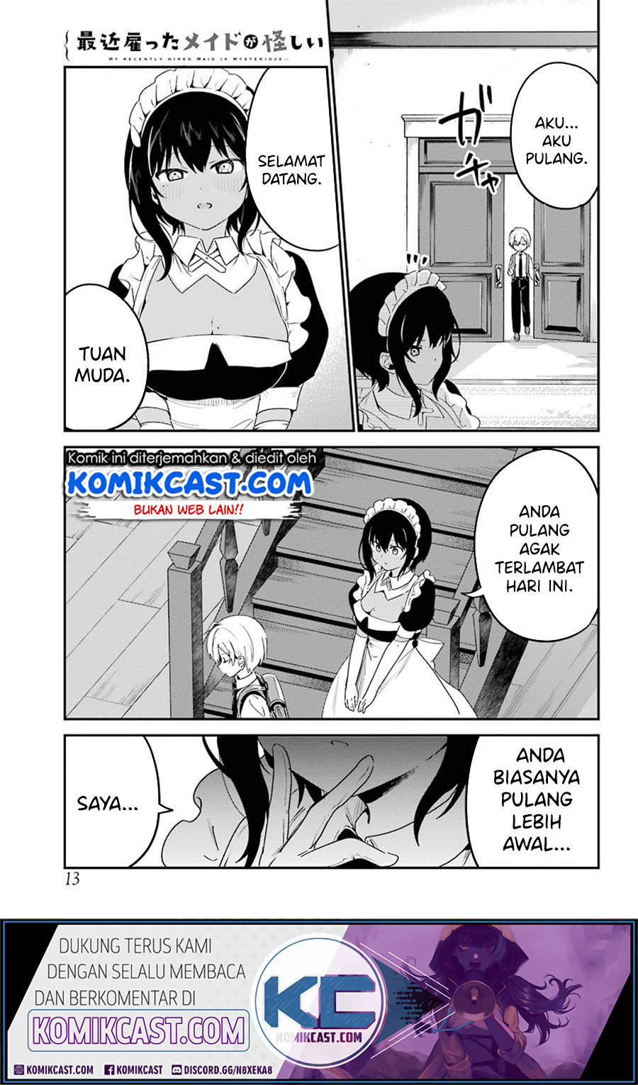 My Recently Hired Maid Is Suspicious Chapter 14 Bahasa Indonesia