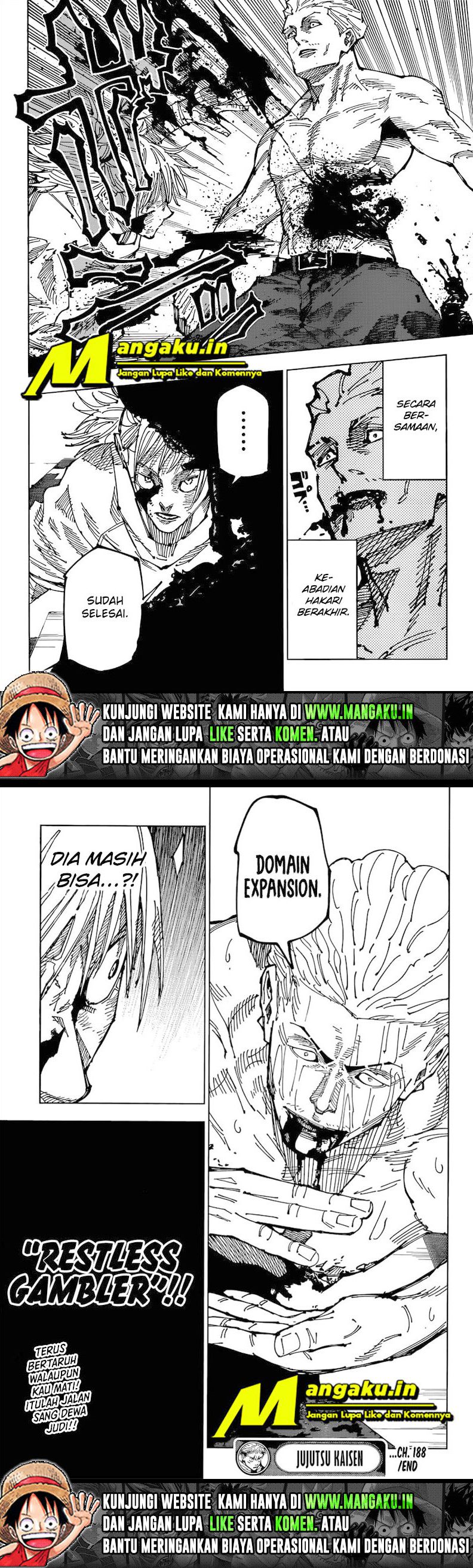 Jujutsu Kaisen Chapter 188 Bahasa Indonesia