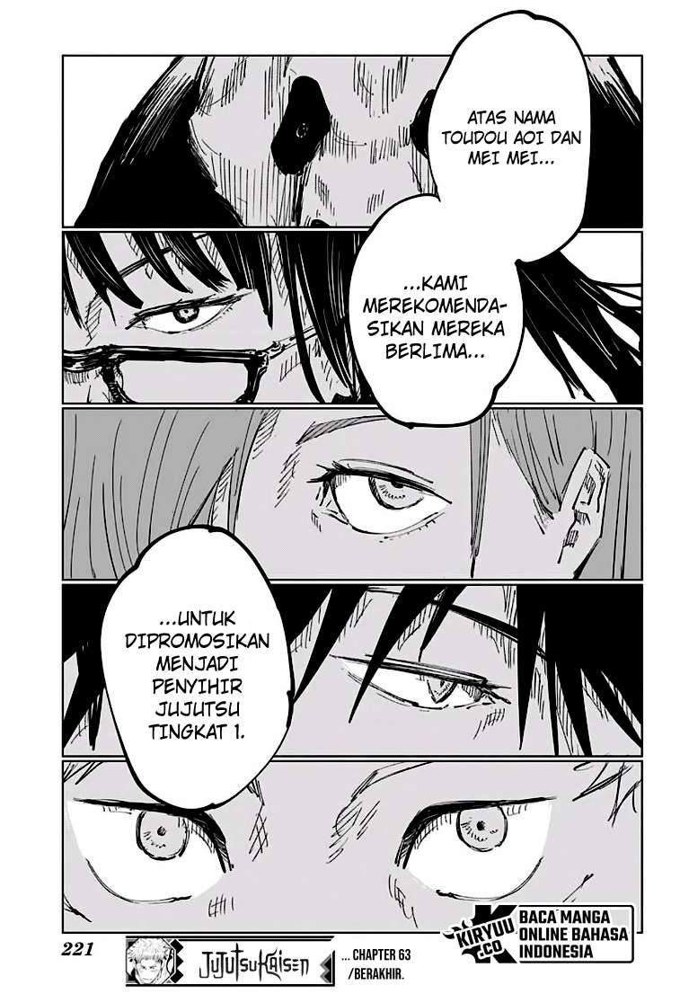 Jujutsu Kaisen Chapter 63 Bahasa Indonesia