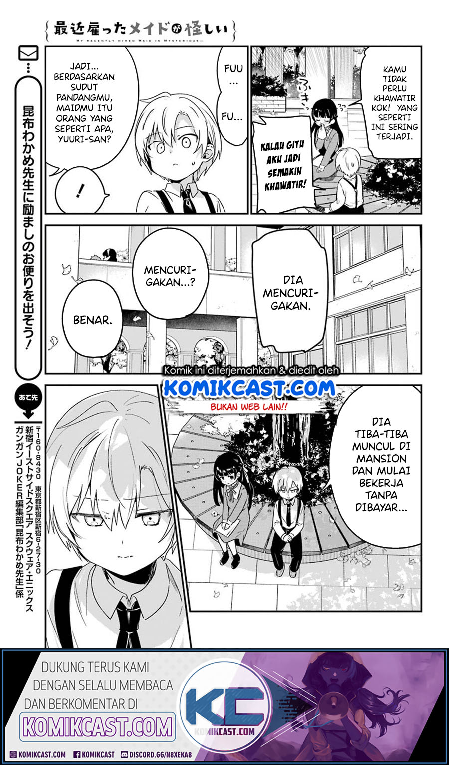 My Recently Hired Maid Is Suspicious Chapter 13 Bahasa Indonesia