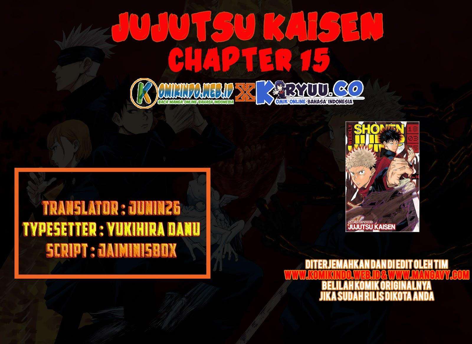 Jujutsu Kaisen Chapter 15 Bahasa Indonesia