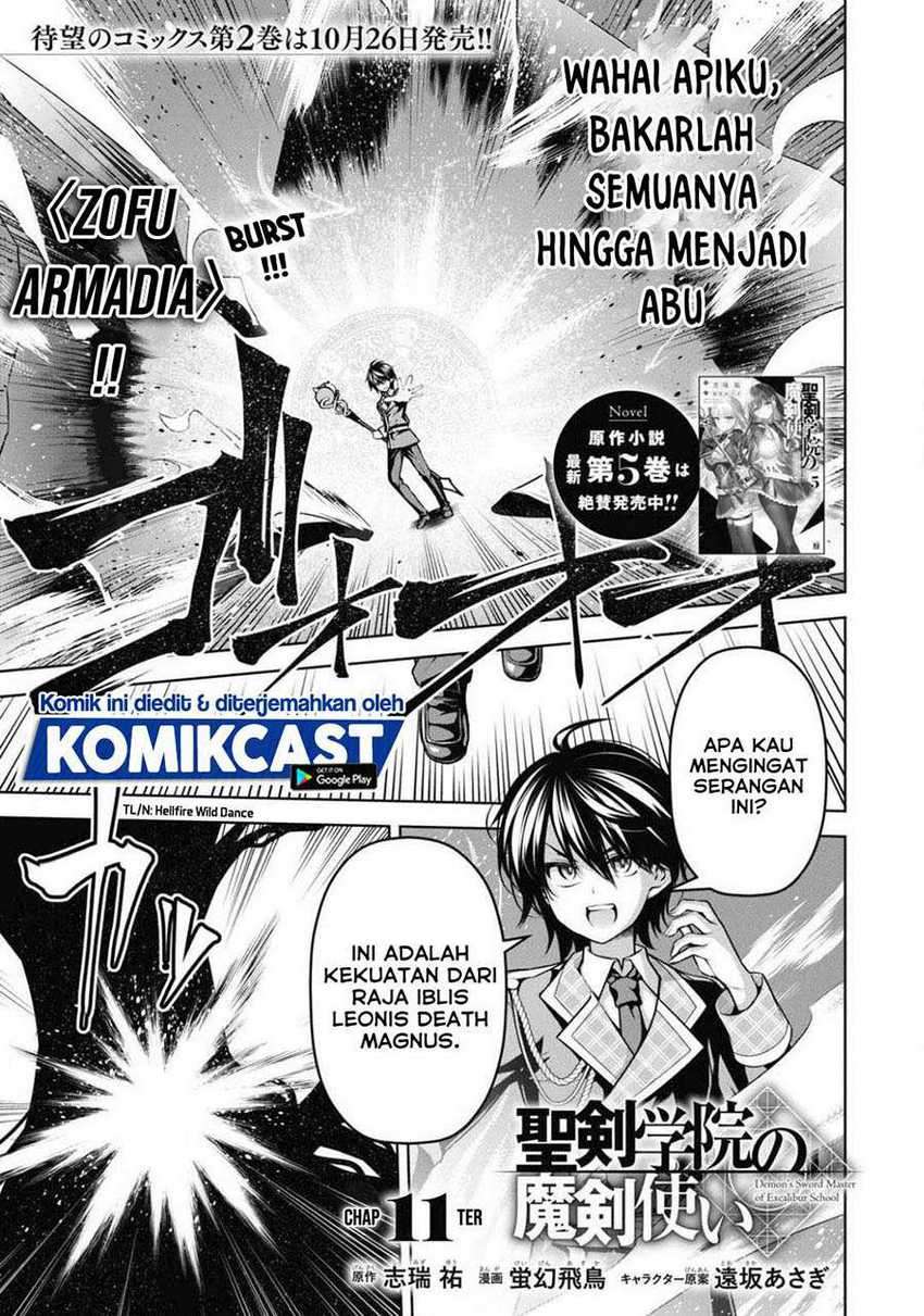 Demon’s Sword Master of Excalibur School Chapter 11 Bahasa Indonesia