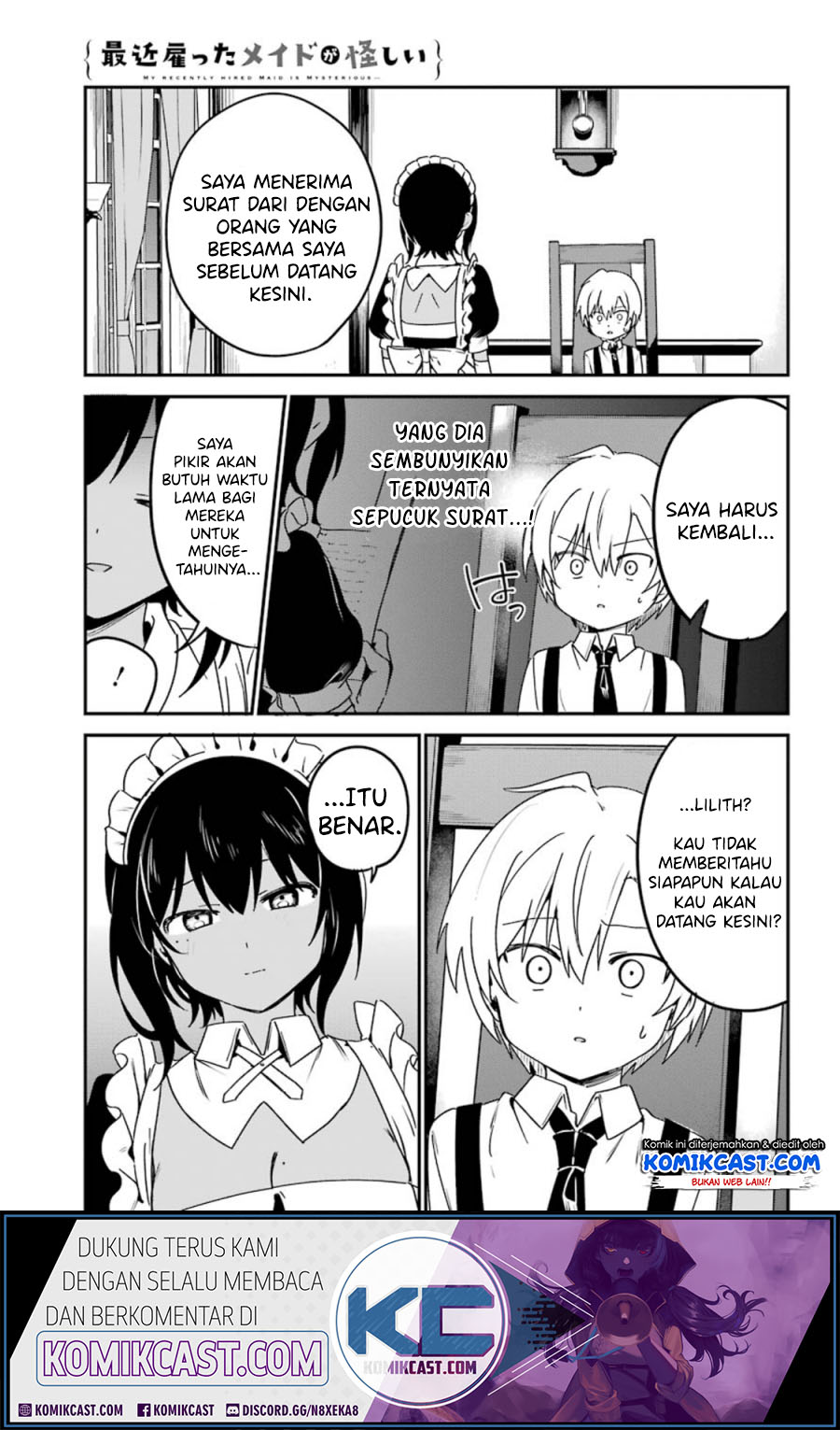 My Recently Hired Maid Is Suspicious Chapter 12 Bahasa Indonesia