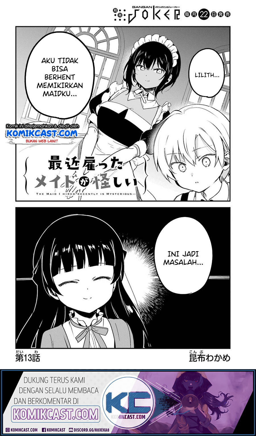 My Recently Hired Maid Is Suspicious Chapter 13 Bahasa Indonesia