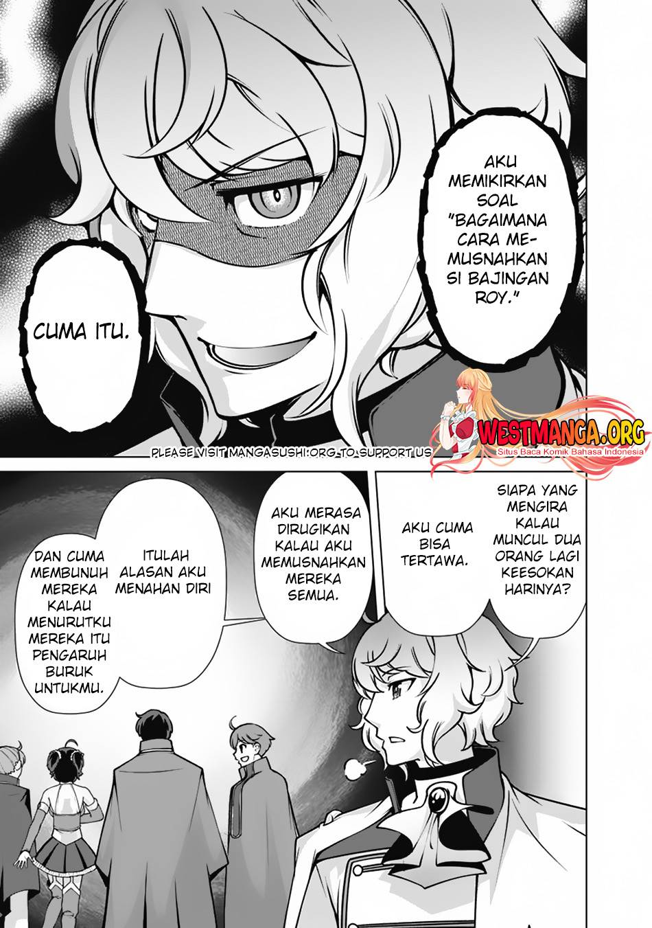 KomiknRettou Me no Tensei Majutsushi Shiitage Rareta Moto Yuusha wa Mirai no Sekai o Yoyuu de Ikinuku Chapter 111 Bahasa Indonesia