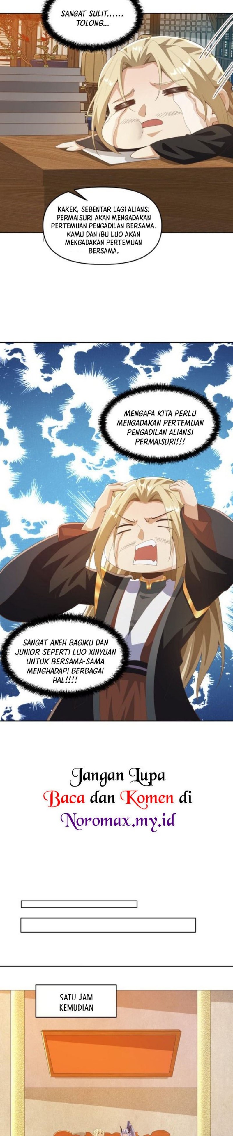It’s Over! The Queen’s Soft Rice Husband is Actually Invincible Chapter 349 Bahasa Indonesia