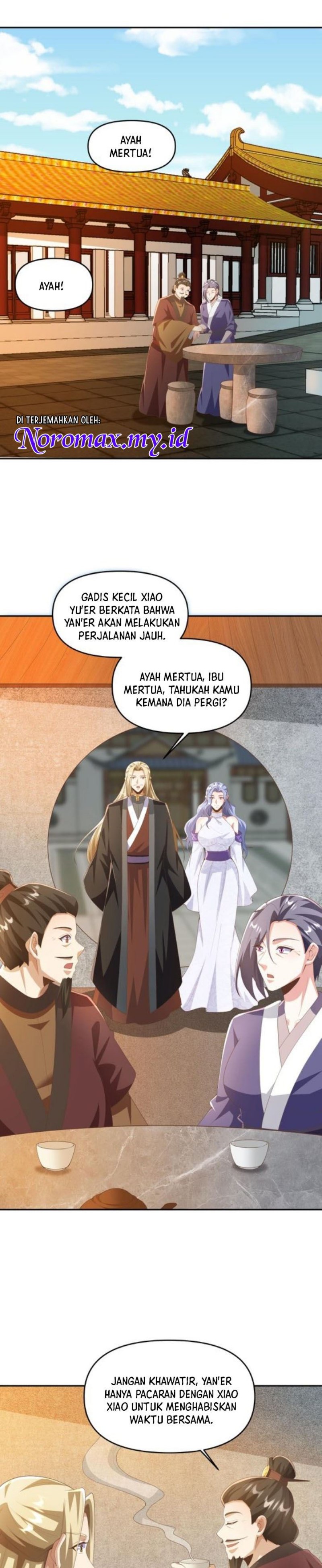 It’s Over! The Queen’s Soft Rice Husband is Actually Invincible Chapter 349 Bahasa Indonesia