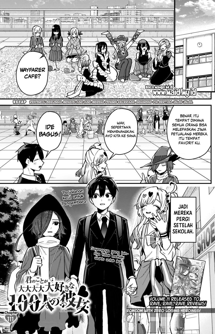 Kimi no koto ga Dai Dai Dai Dai Daisuki na 100-nin no Kanojo Chapter 111 Bahasa Indonesia