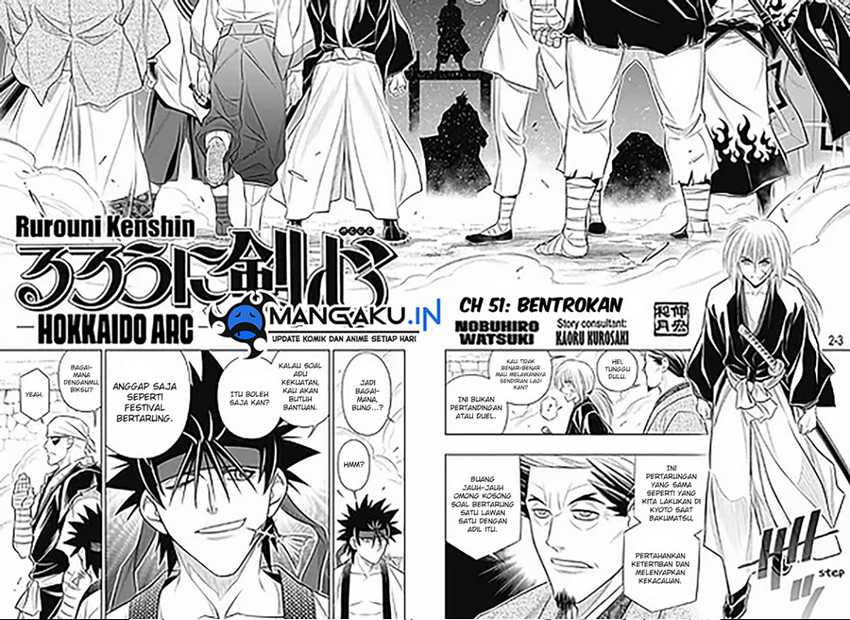 Rurouni Kenshin: Meiji Kenkaku Romantan – Hokkaido-hen Chapter 51 Bahasa Indonesia