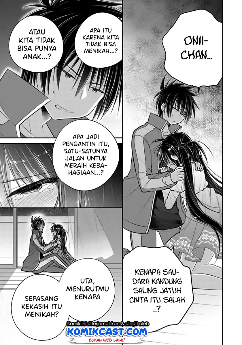 Komik Siscon Ani to Brocon Imouto ga Shoujiki ni Nattara Chapter 46