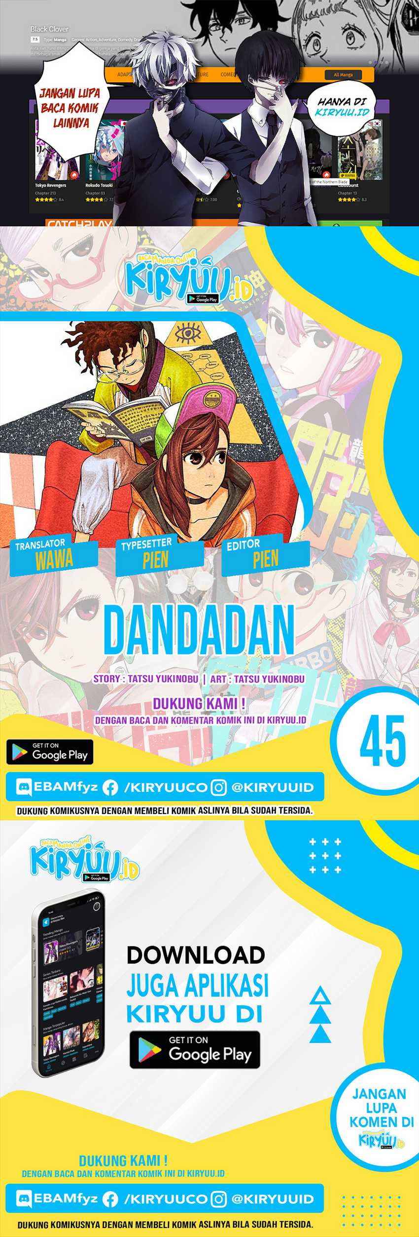 Dandadan Chapter 45 Bahasa Indonesia