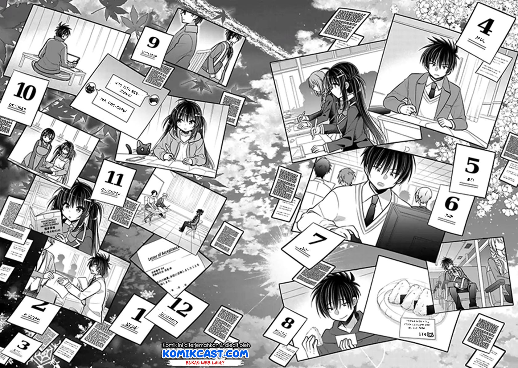 Komik Siscon Ani to Brocon Imouto ga Shoujiki ni Nattara Chapter 47