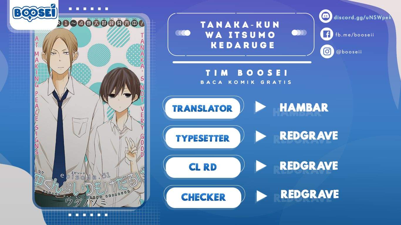 Komik Tanaka-kun wa Itsumo Kedaruge Chapter 131