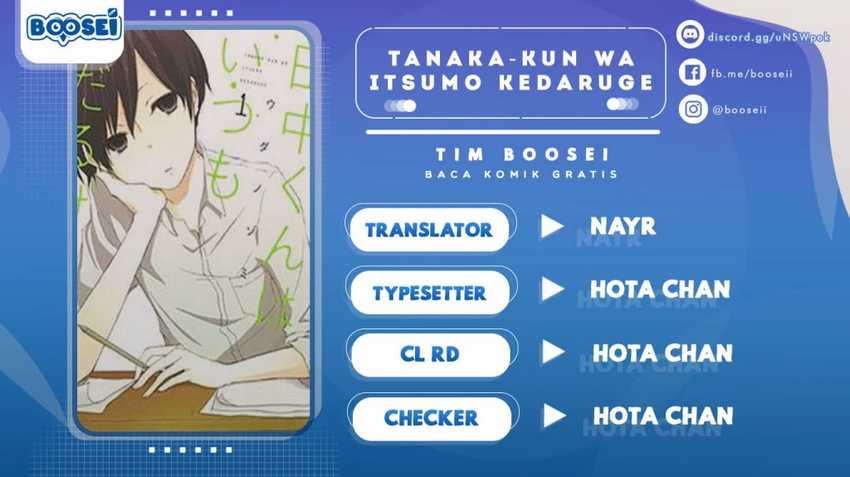 Komik Tanaka-kun wa Itsumo Kedaruge Chapter 9