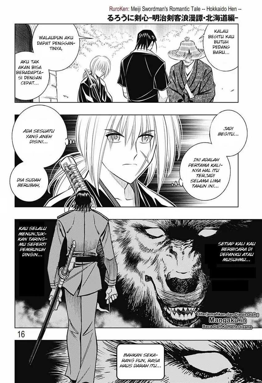 Rurouni Kenshin: Meiji Kenkaku Romantan – Hokkaido-hen Chapter 15 Bahasa Indonesia