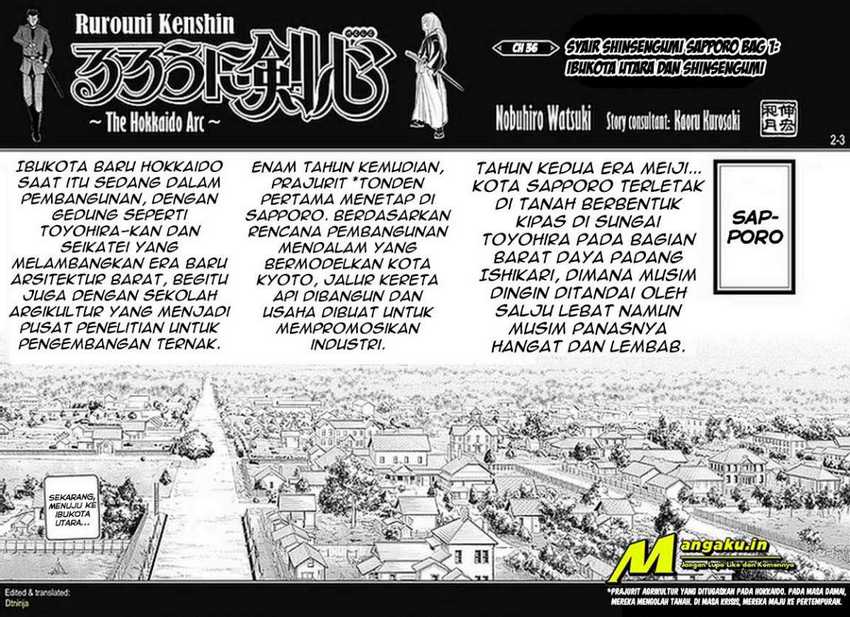 Rurouni Kenshin: Meiji Kenkaku Romantan – Hokkaido-hen Chapter 36 Bahasa Indonesia