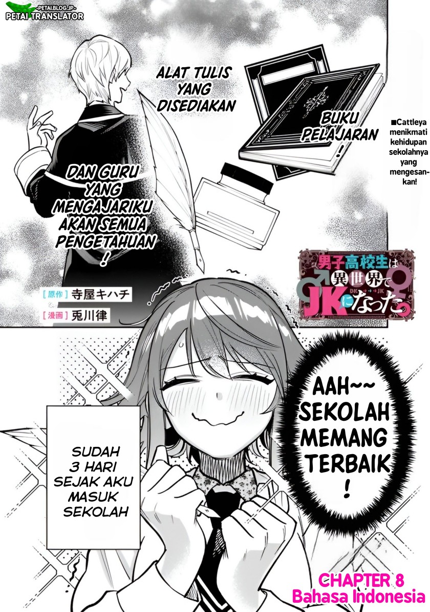 Danshi Koukousei wa Isekai de JK ni Natta Chapter 08 Bahasa Indonesia