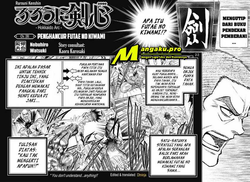 Rurouni Kenshin: Meiji Kenkaku Romantan – Hokkaido-hen Chapter 28 Bahasa Indonesia