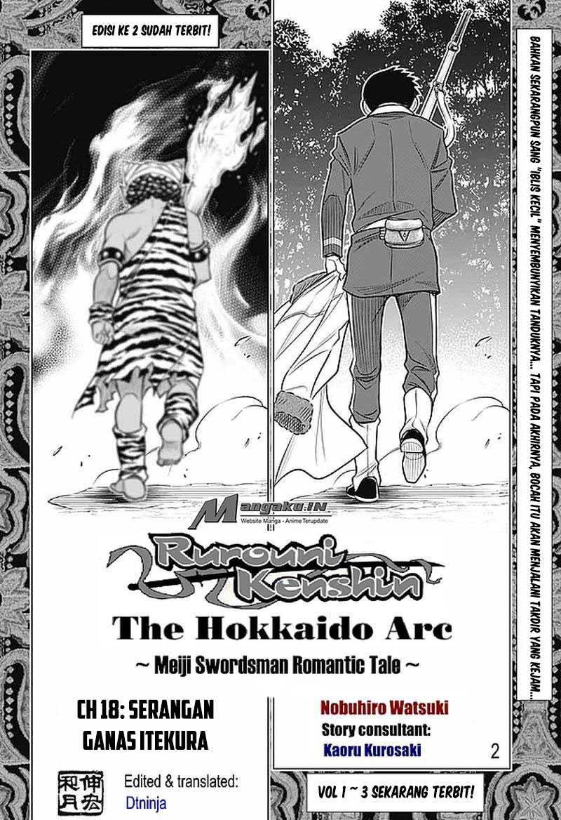 Rurouni Kenshin: Meiji Kenkaku Romantan – Hokkaido-hen Chapter 18 Bahasa Indonesia