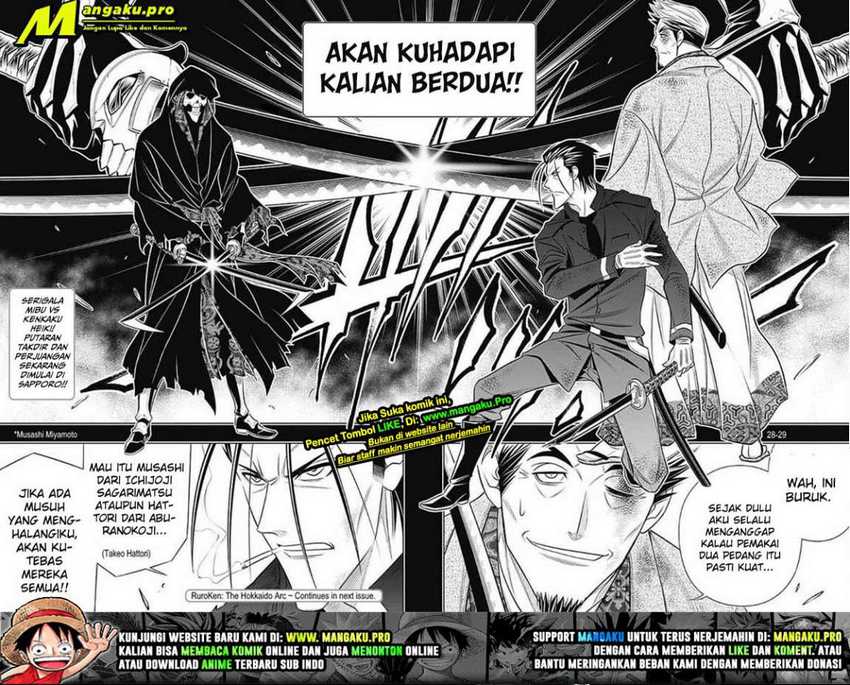 Rurouni Kenshin: Meiji Kenkaku Romantan – Hokkaido-hen Chapter 35 Bahasa Indonesia