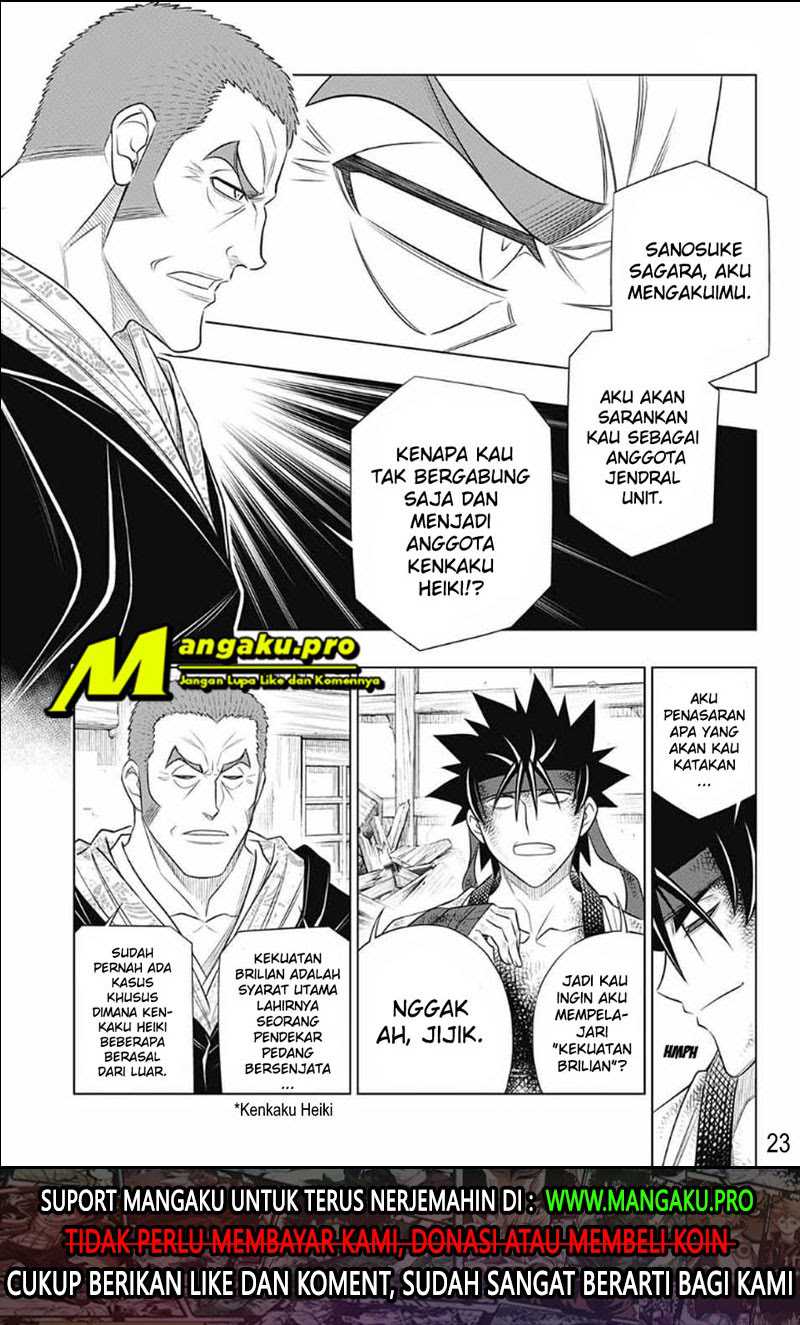 Rurouni Kenshin: Meiji Kenkaku Romantan – Hokkaido-hen Chapter 29 Bahasa Indonesia