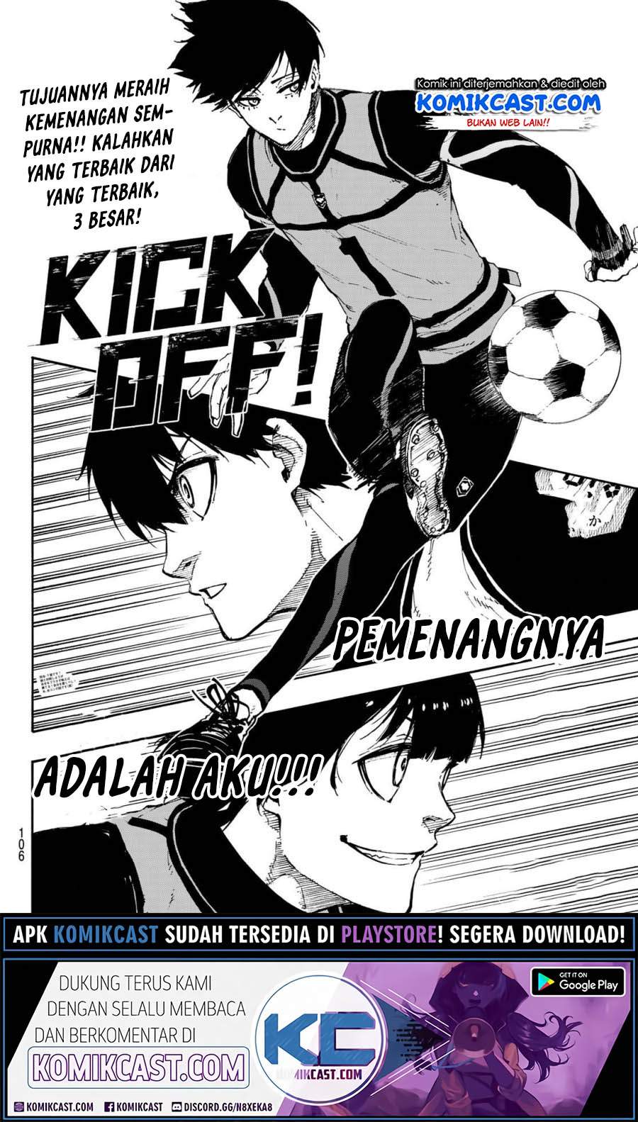 Blue Lock Chapter 72 Bahasa Indonesia