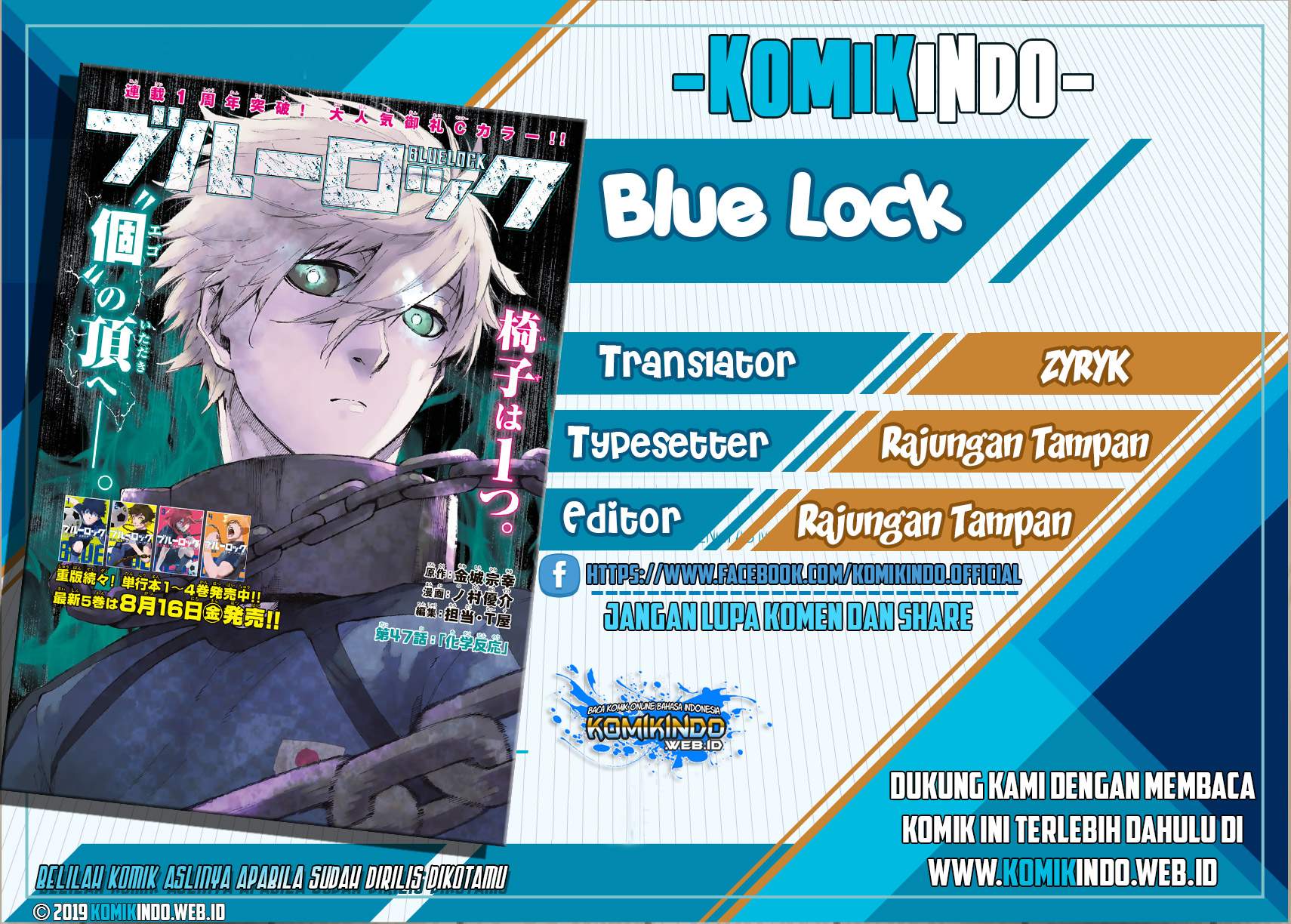 Blue Lock Chapter 20 Bahasa Indonesia