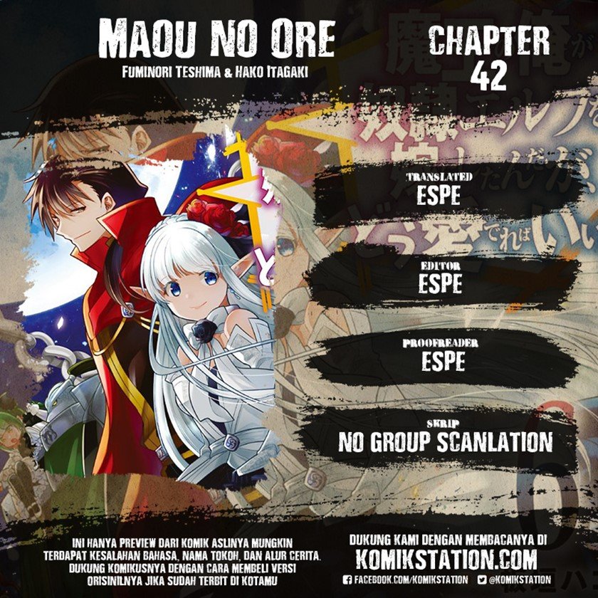 Maou no Ore ga Dorei Elf wo Yome ni Shitanda ga, Dou Medereba Ii? Chapter 42 Bahasa Indonesia