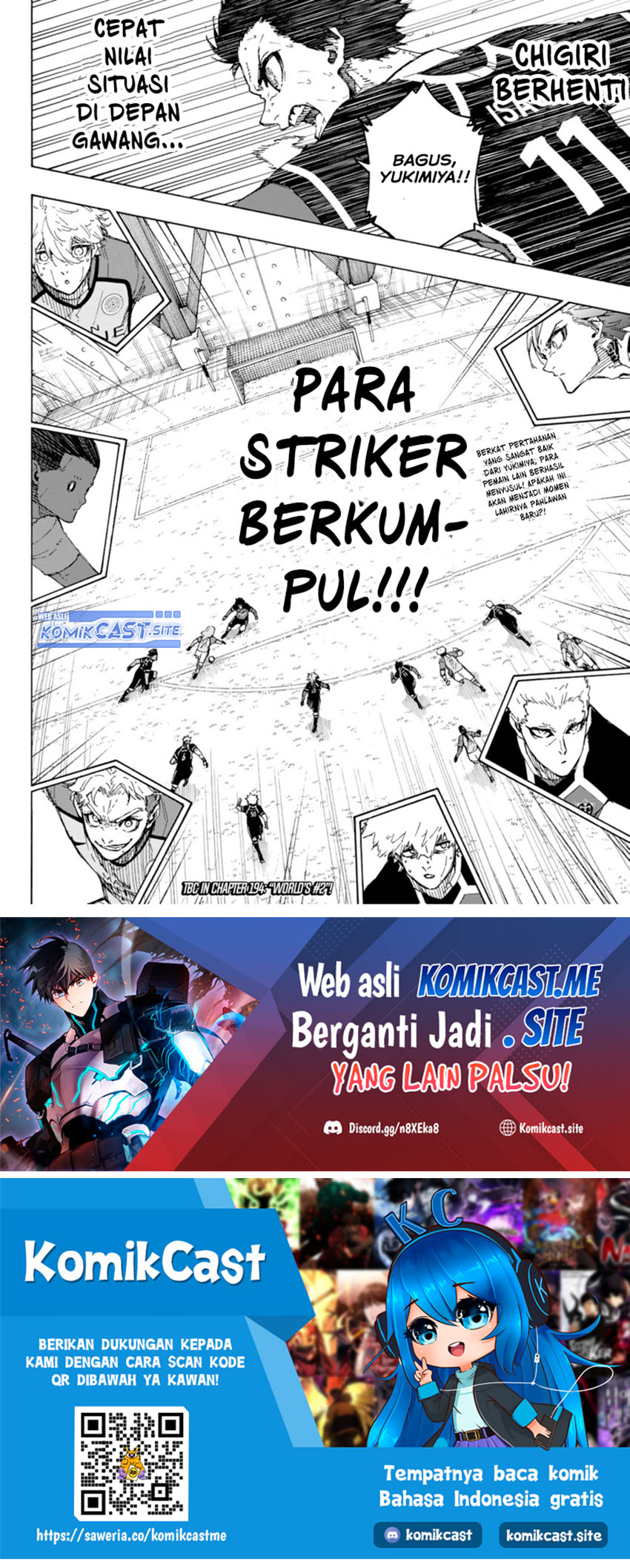 Blue Lock Chapter 193 Bahasa Indonesia