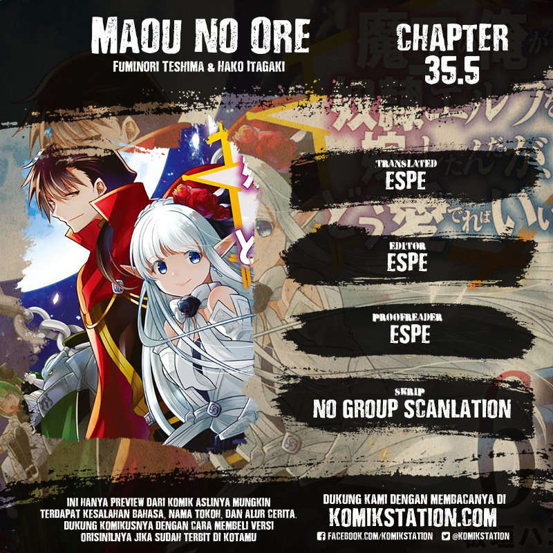 Maou no Ore ga Dorei Elf wo Yome ni Shitanda ga, Dou Medereba Ii? Chapter 35.5 Bahasa Indonesia