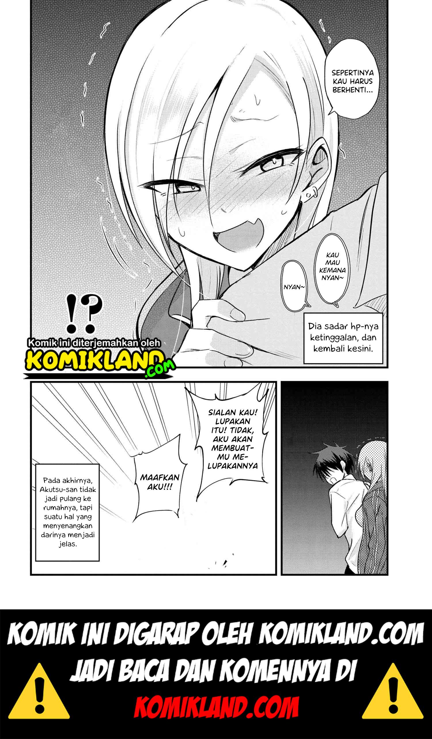 Please Go Home! Akutsu-san Chapter 07 Bahasa Indonesia