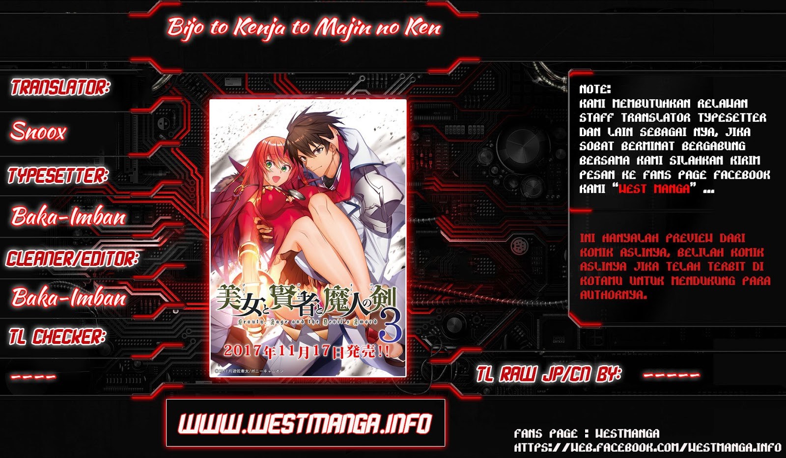 Bijo to Kenja to Majin no Ken Chapter 03 Bahasa Indonesia