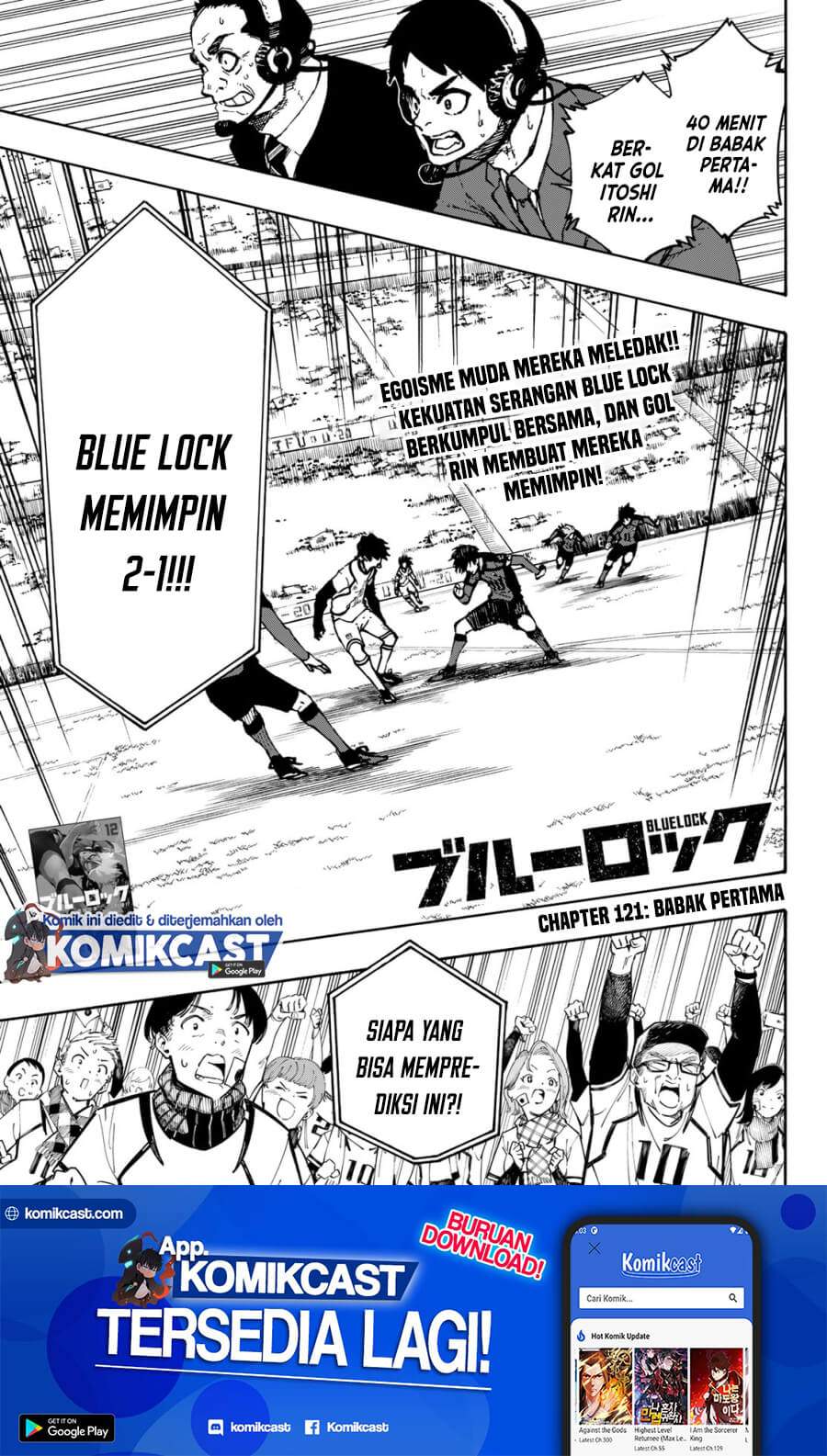 Blue Lock Chapter 121 Bahasa Indonesia