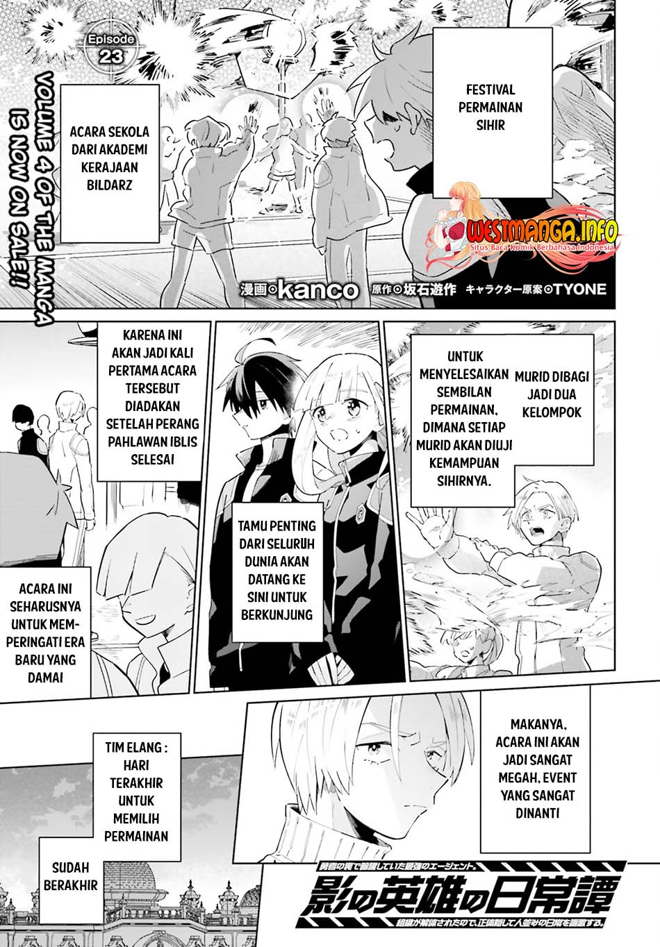 Kage no Eiyuu no Nichijou-tan Chapter 23 Bahasa Indonesia