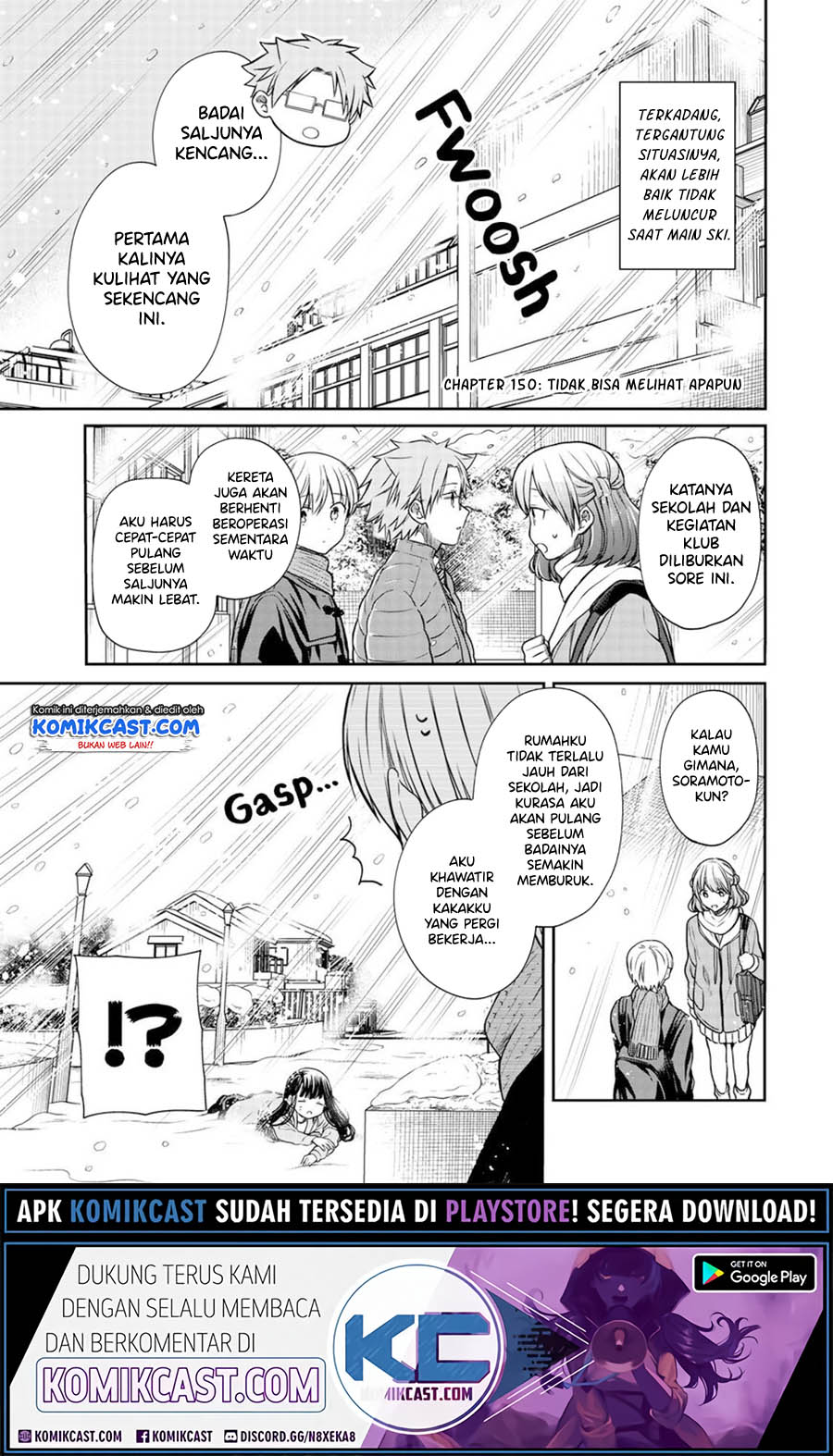 Danshi Koukousei wo Yashinaitai Onee-san no Hanashi Chapter 150 Bahasa Indonesia