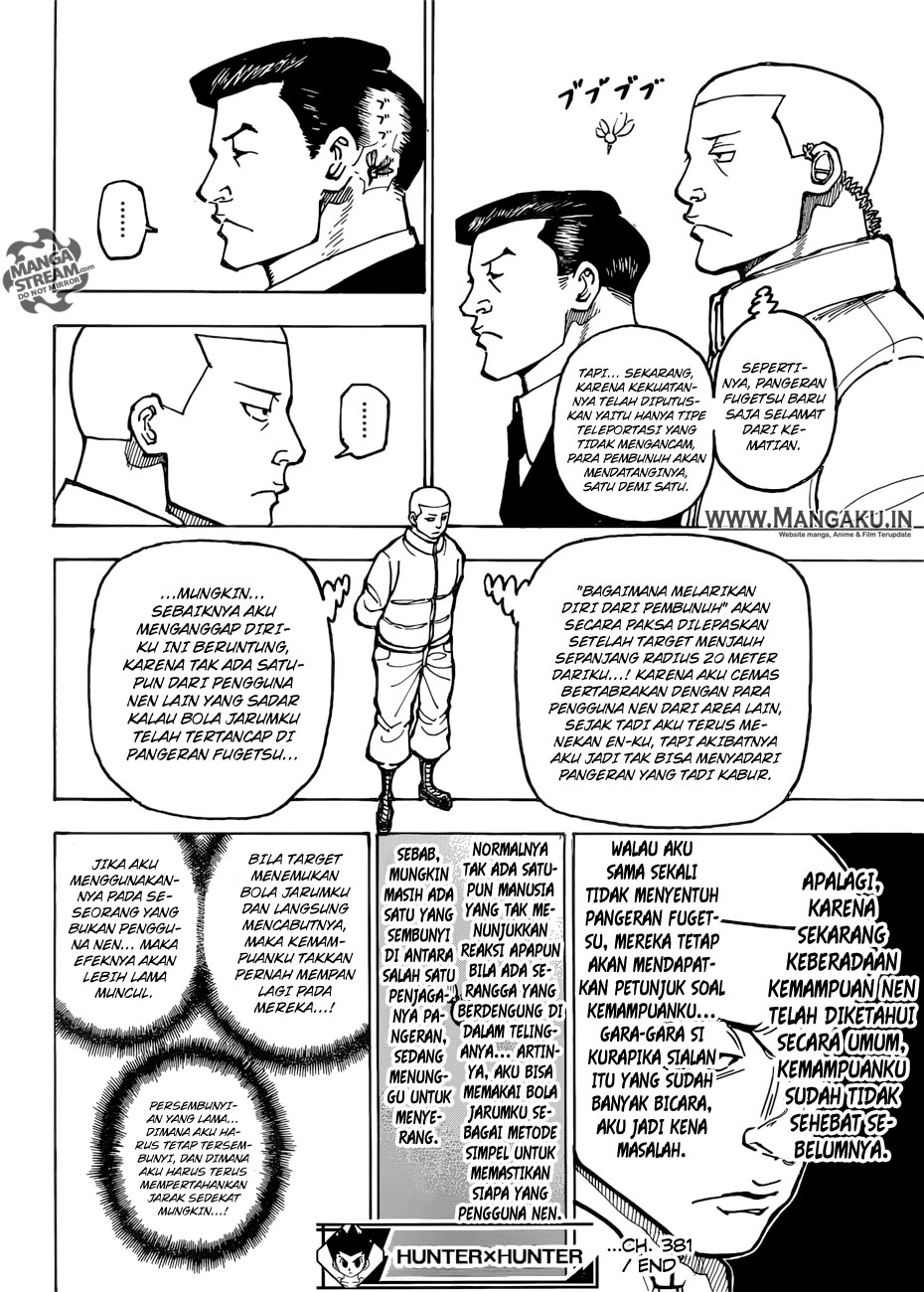 Hunter x Hunter Chapter 381 Bahasa Indonesia