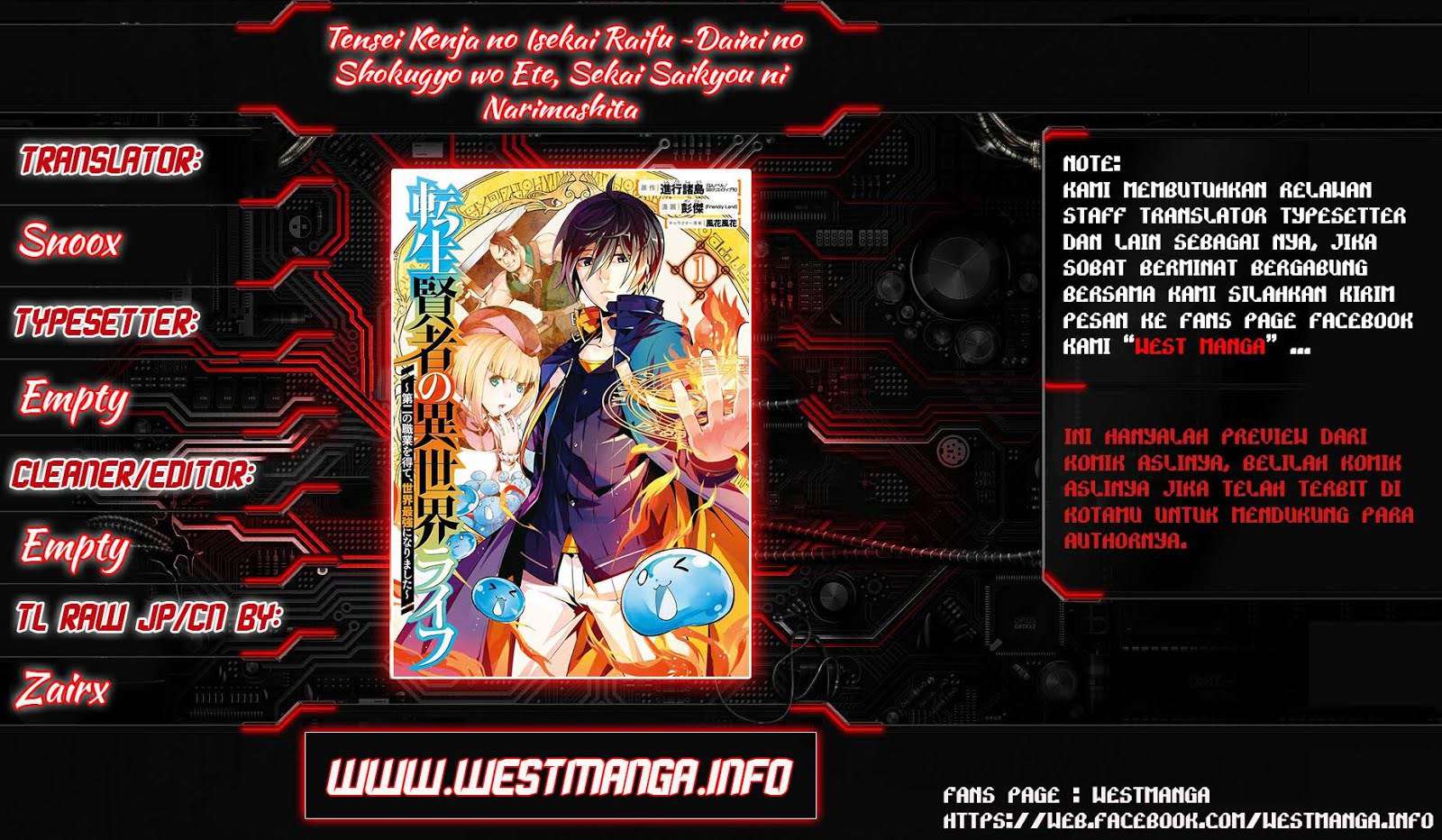 Tensei Kenja no Isekai Life – Daini no Shokugyou o Ete, Sekai Saikyou ni Narimashita Chapter 01.1 Bahasa Indonesia