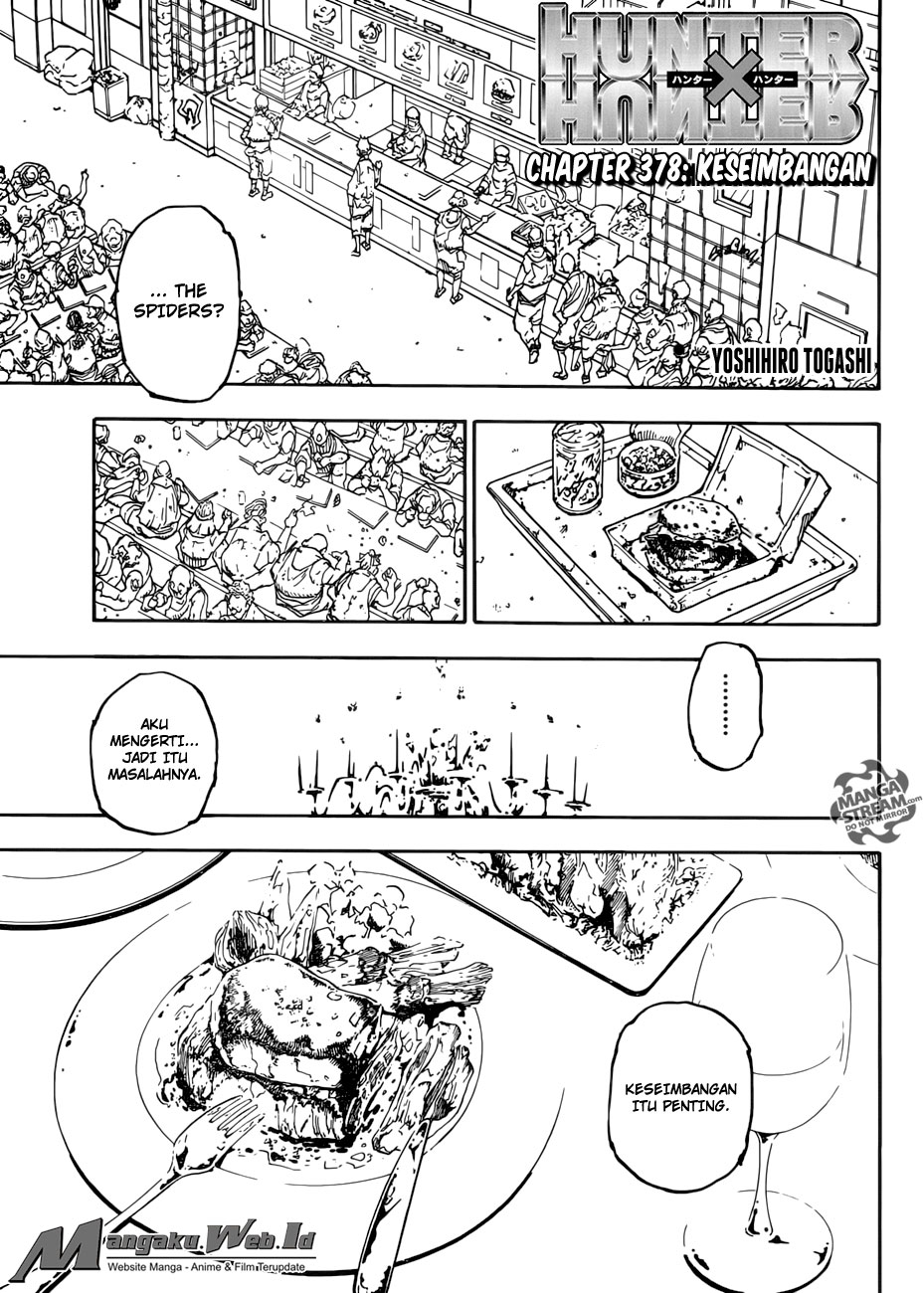 Hunter x Hunter Chapter 378 Bahasa Indonesia