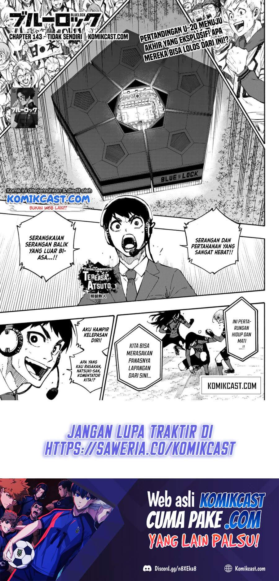 Blue Lock Chapter 143 Bahasa Indonesia