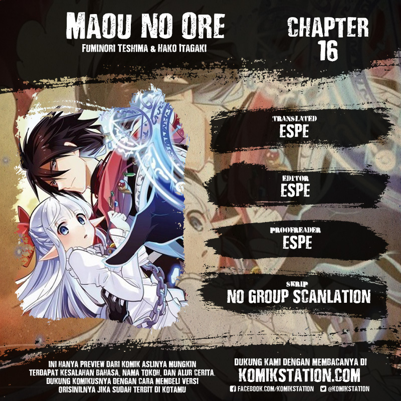 Maou no Ore ga Dorei Elf wo Yome ni Shitanda ga, Dou Medereba Ii? Chapter 16 Bahasa Indonesia