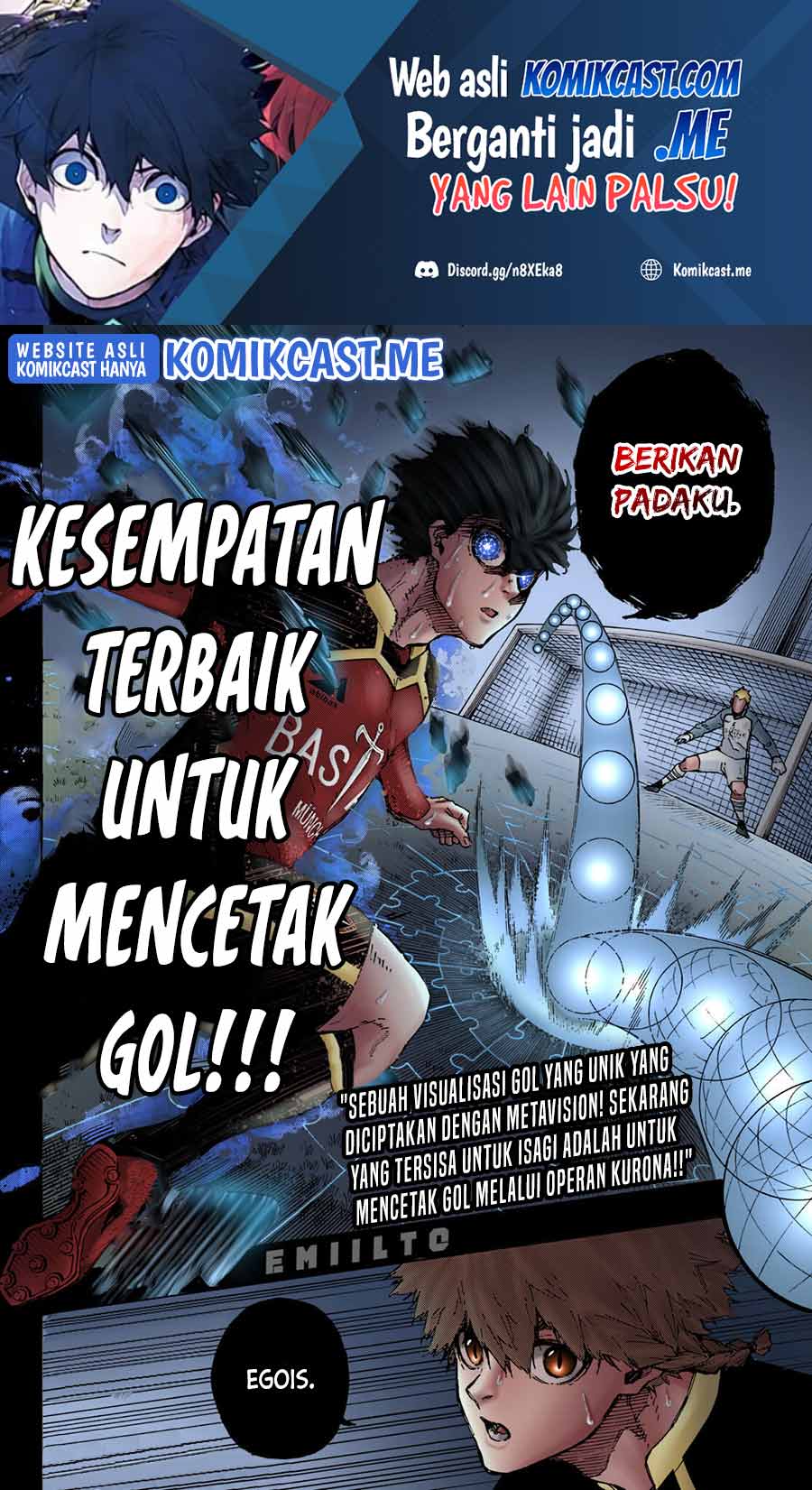 Blue Lock Chapter 184 Bahasa Indonesia