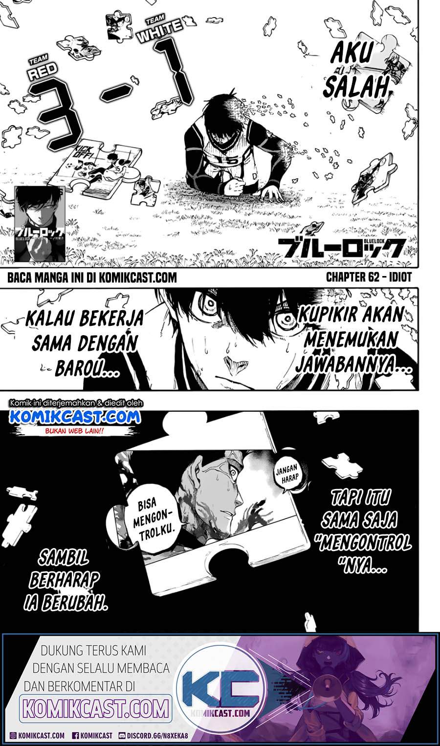 Blue Lock Chapter 62 Bahasa Indonesia