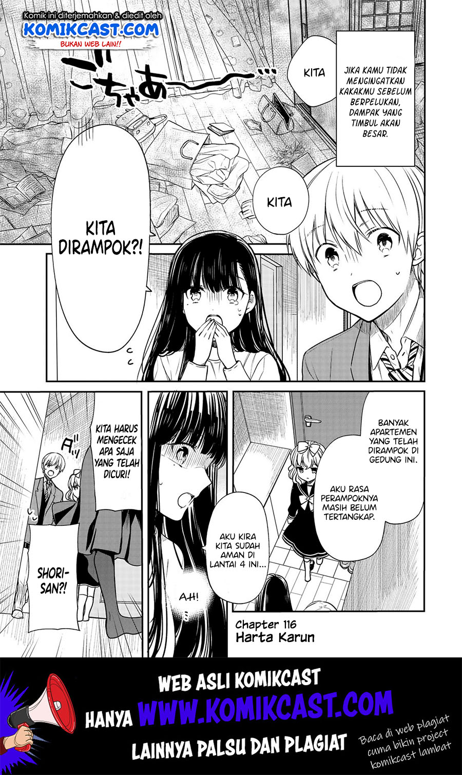 Danshi Koukousei wo Yashinaitai Onee-san no Hanashi Chapter 116 Bahasa Indonesia