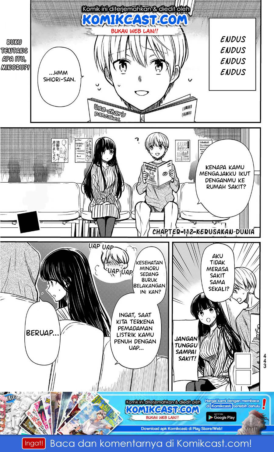 Danshi Koukousei wo Yashinaitai Onee-san no Hanashi Chapter 112 Bahasa Indonesia