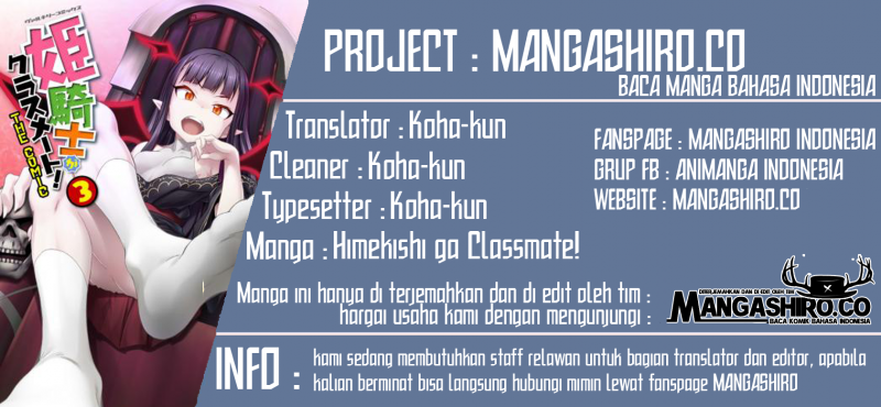 Himekishi ga Classmate! Chapter 32 Bahasa Indonesia