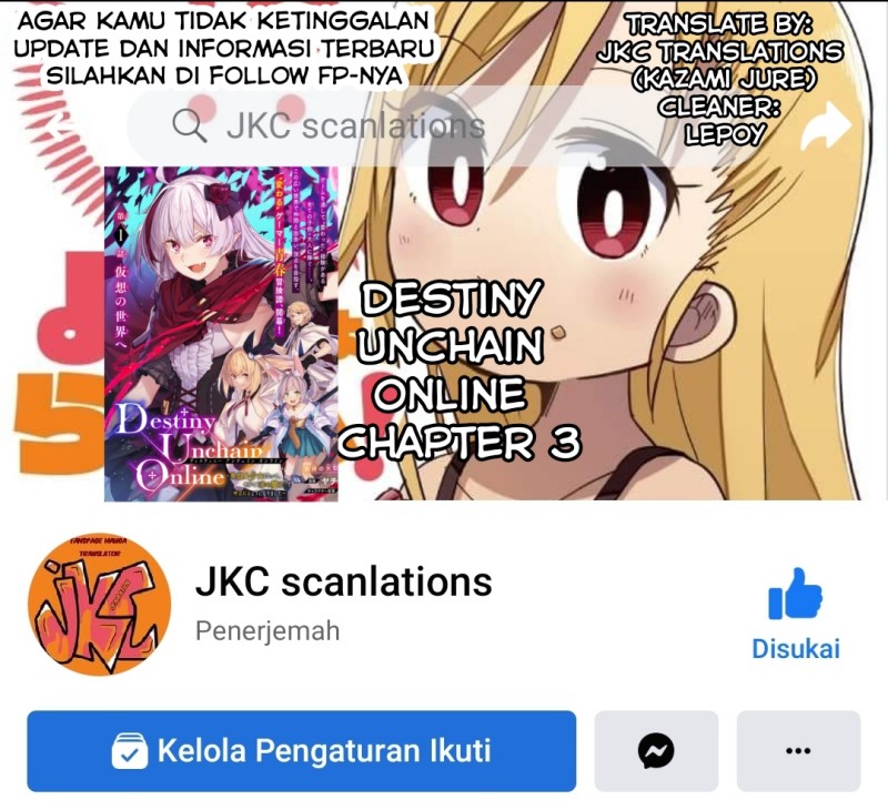 Destiny Unchain Online Chapter 03 Bahasa Indonesia